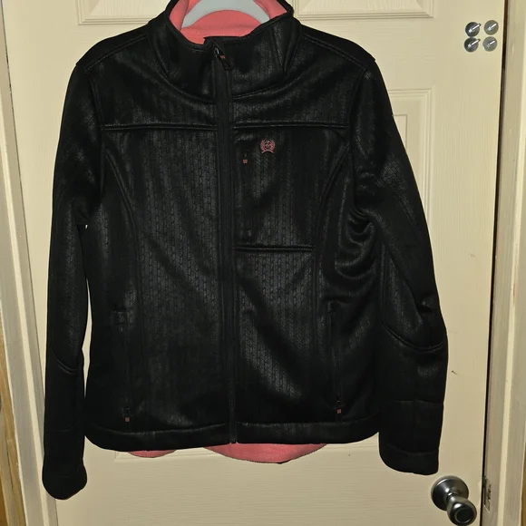 Cinch Miller Storm Defense Concealed Carry Jacket Women's Large Embossed Black - Picture 11 of 13